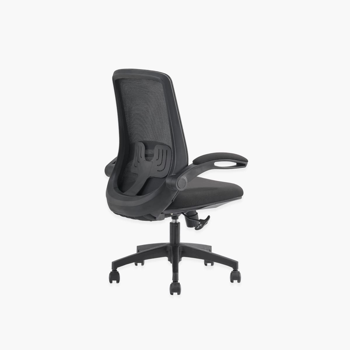Mid-Back Office Chair with Flip-Up Armrests, Dynamic Lumbar Support