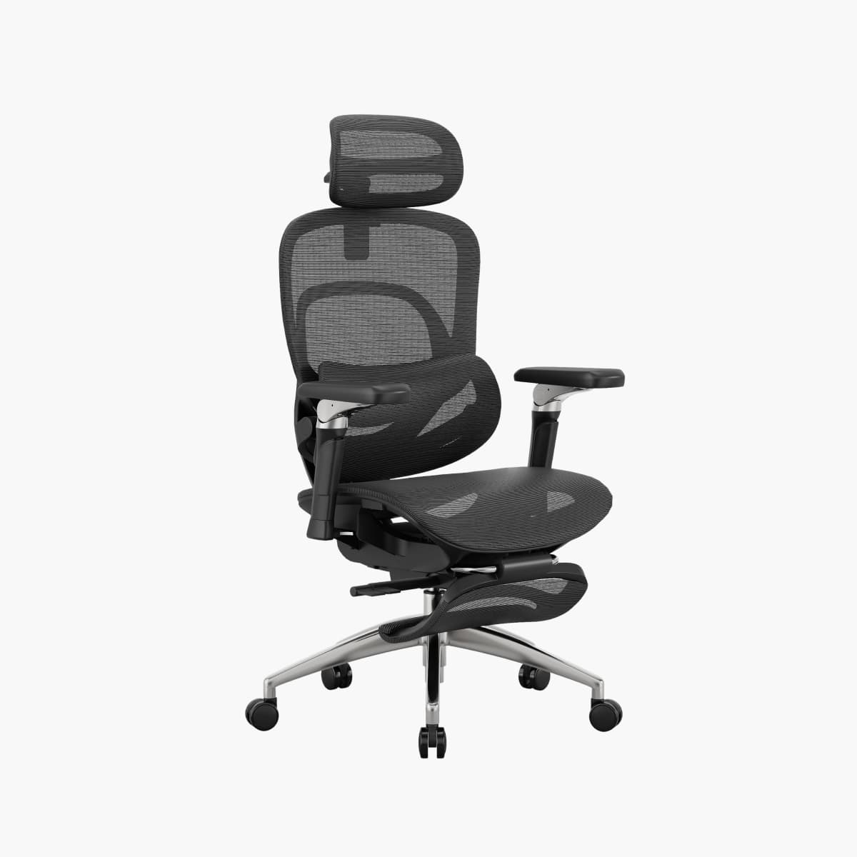 Adaptive Bionic Mesh Task Chair featuring 6D Aluminum Armrests & Seat Slider