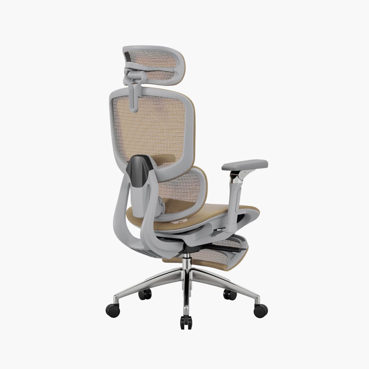 6D Aluminum Armrests & Retractable Footrest Ergonomic Chair