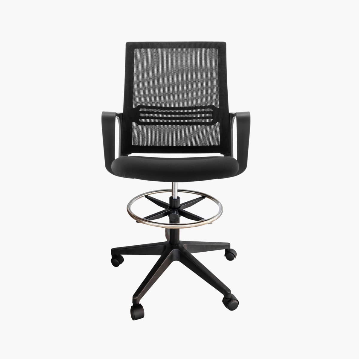 Ergonomic Rolling Bar Chair with Footrest