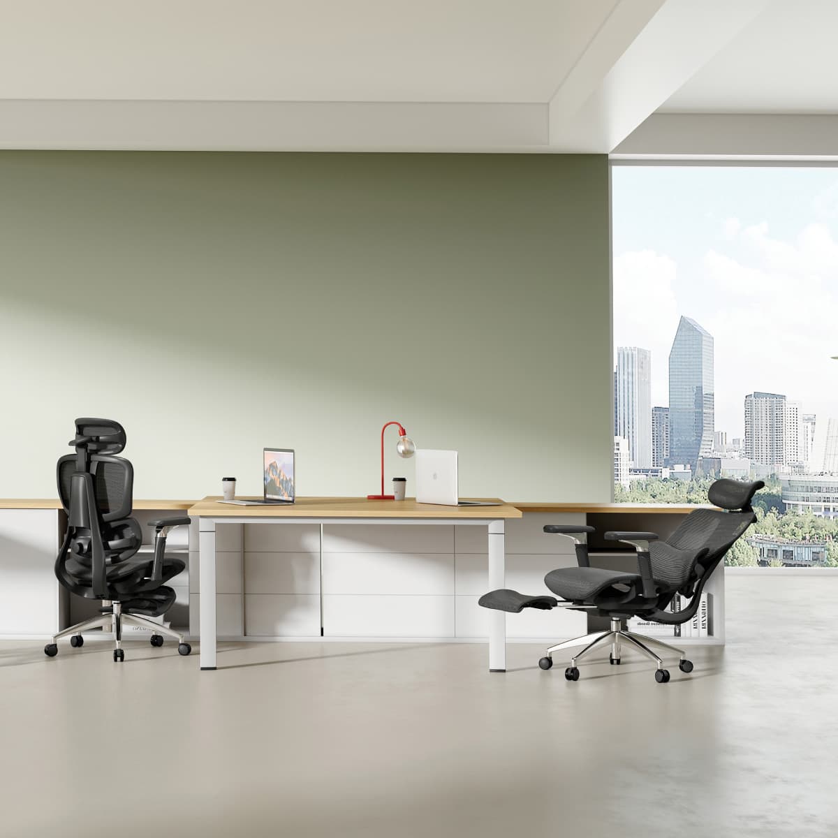Tri-Zone Adaptive Suspension Mesh Chair