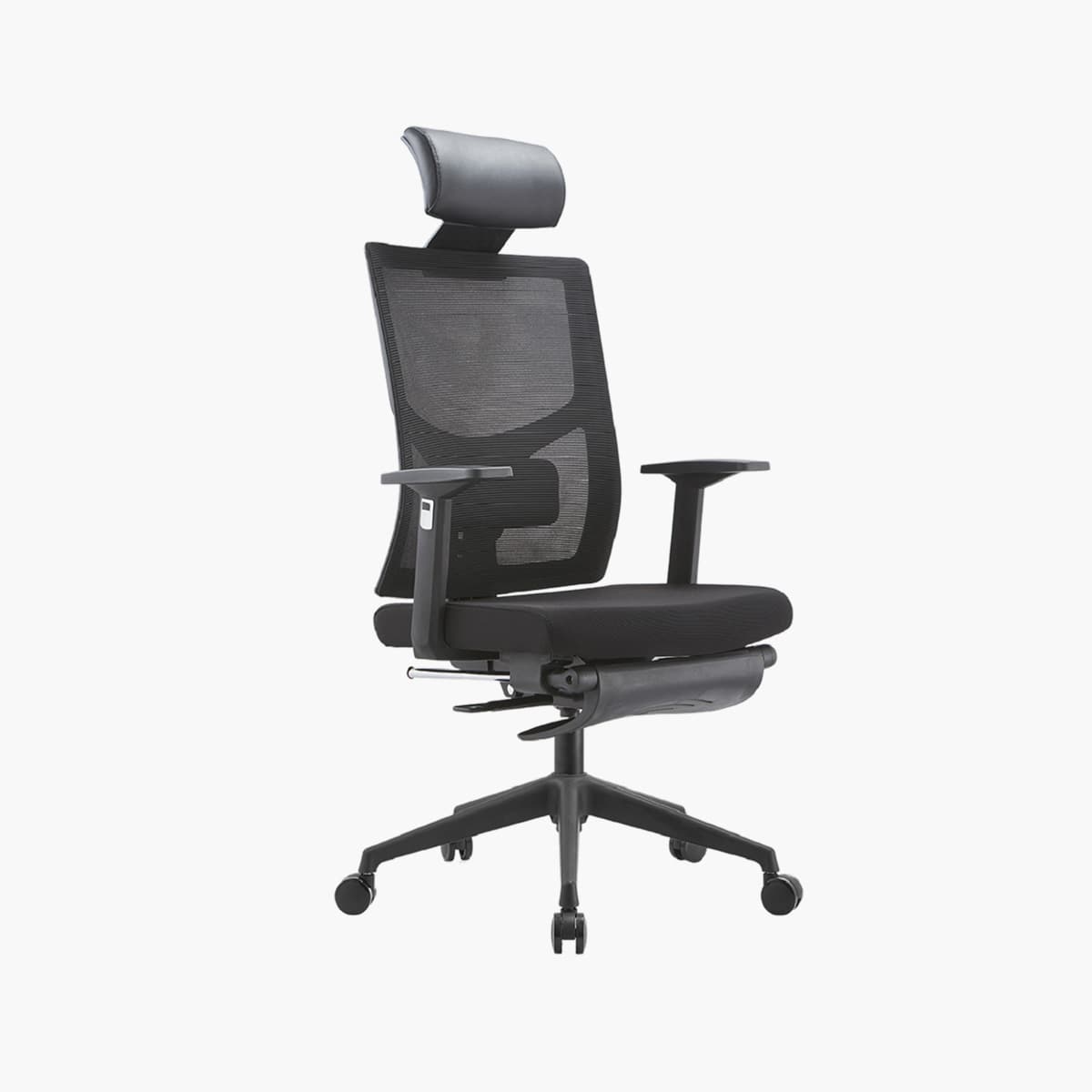 Ergonomic Office Chair with Stretchable Footrest, Multi-Function Infinite Tilt Lock