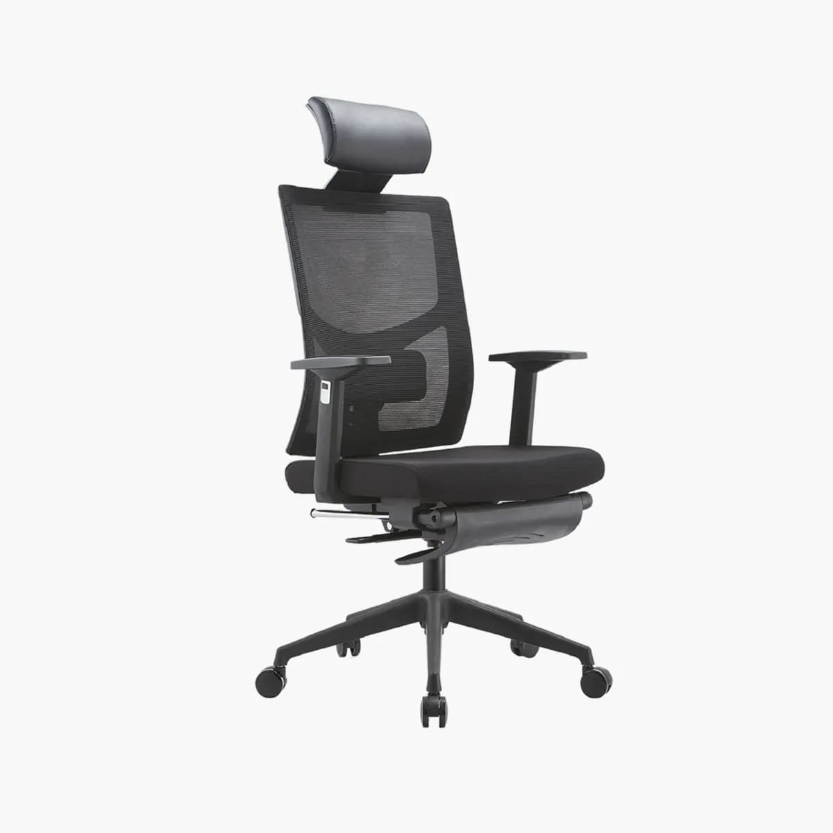 Ergonomic Office Chair with Stretchable Footrest, Multi-Function Infinite Tilt Lock