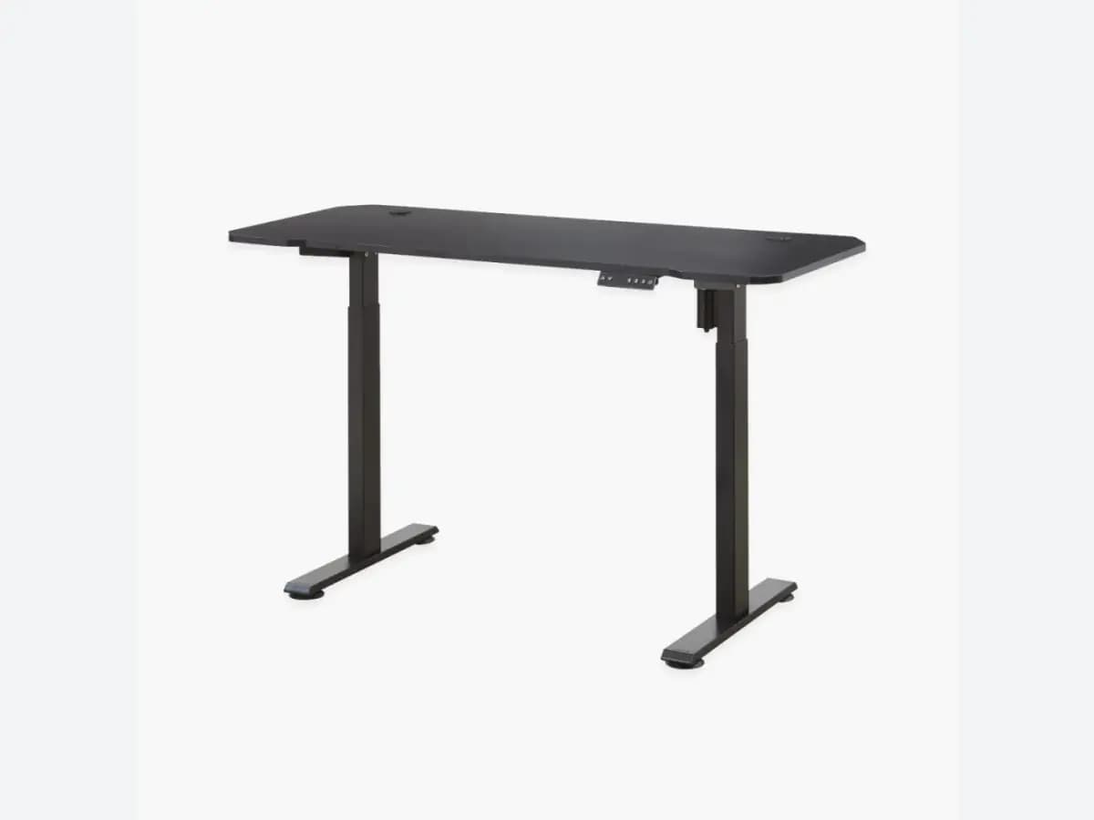 MENBRO black electric standing desk shown against a neutral background for a model-level frame review